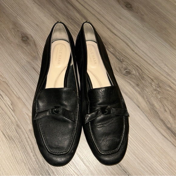Cole Haan Women's Classic Black Leather Loafers - Picture 1 of 7
